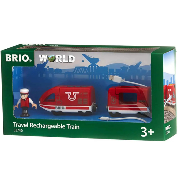Пасажирський поїзд Brio c USB підзарядкою (33746) - Pampik