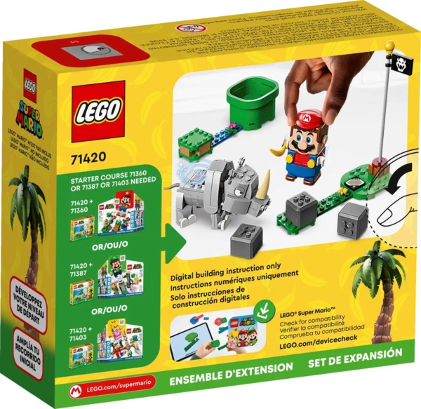 Конструктор LEGO Super Mario Носоріг Рамбі, 106 деталей (71420) - Pampik - 2
