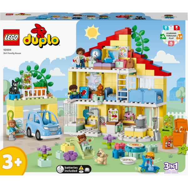 Конструктор LEGO DUPLO Town Сімейний будинок 3 в 1, 218 деталей (10994) - Pampik