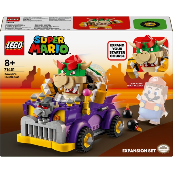 Конструктор LEGO Super Mario™ Маслкар Bowser. Додатковий набір 458 деталей (71431) - Pampik