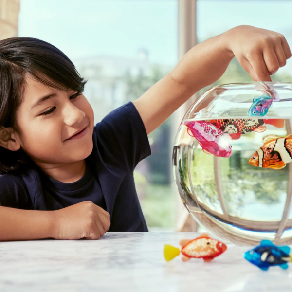 Интерактивная игрушка Pets & Robo Alive S3 Роборыбка, красная (7191-1) - Pampik - 8