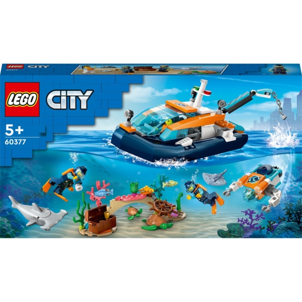 Конструктор LEGO City Дослідницький підводний човен, 182 деталі (60377) - Pampik - 8