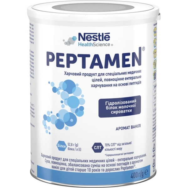 Ентеральне харчування Nestle Peptamen з ароматом ванілі, 400 г - Pampik