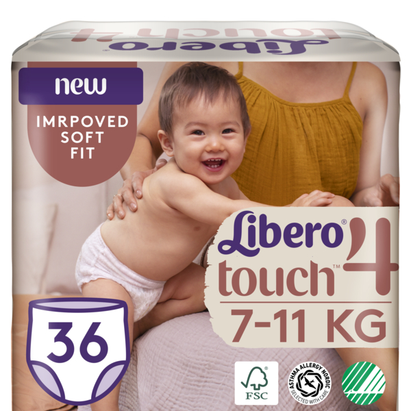Подгузники-трусики Libero Touch Pants 4 (7-11 кг), 36 шт. - Pampik