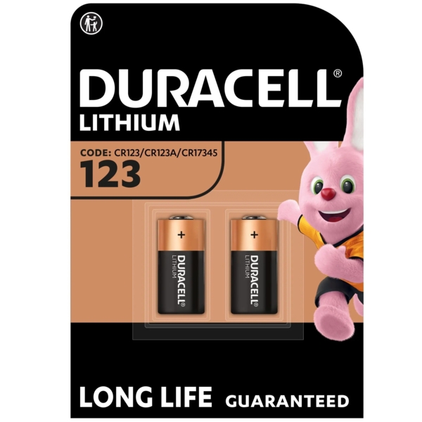 Литиевая батарейка Duracell High Power 123 3V, 2 шт. (5000785) - Pampik - 2