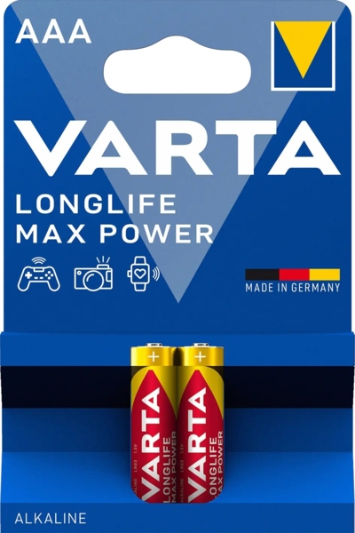 Батарейки Varta Max T. AAA Bli Alkaline, 2 шт. (4703101412) - Pampik