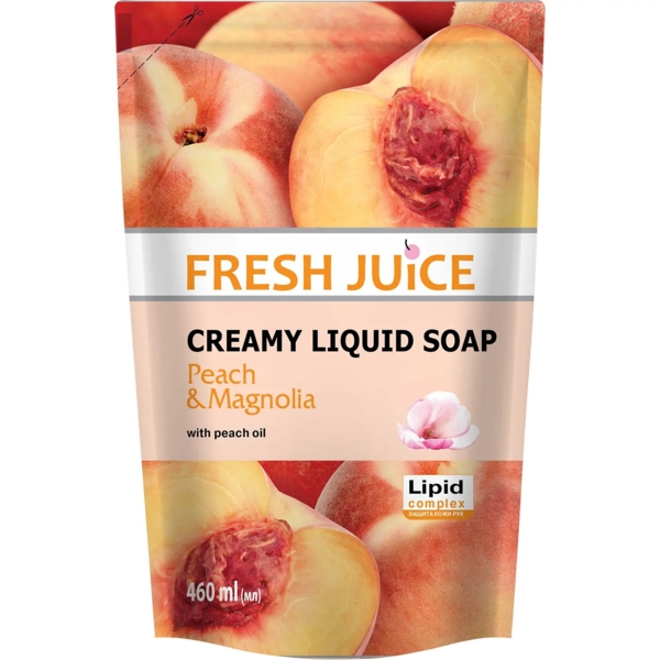 Крем-мыло Fresh Juice Peach&Magnolia, 460 мл - Pampik