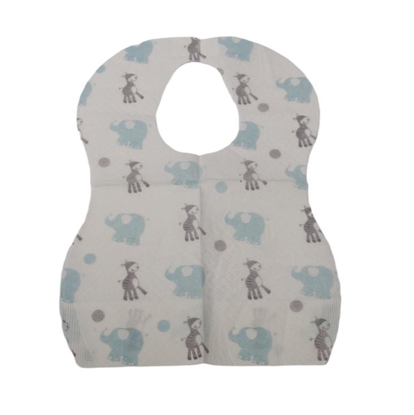 Слинявчик-нагрудник Lindo, одноразовий, вологостійкий, блакитний, 10 шт. (Ф 940 гол) - Pampik