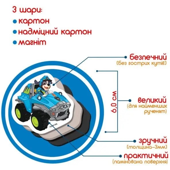 Набір магнітів Magdum Щенячий патруль. Диномісія, 24 шт. (ML4034-05) - Pampik - 7