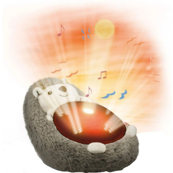 Ночник-проектор Zazu Генри Ежик с подвижной проекцией и мелодиями (ZA-HENRY-01) - Pampik