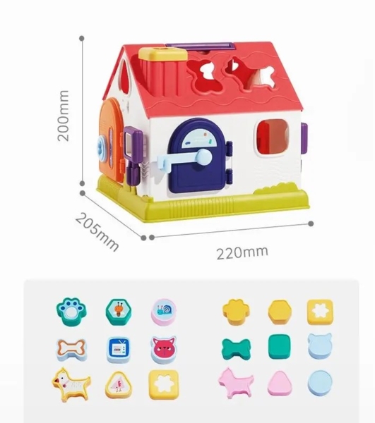 Розвиваючий сортувальник Beiens Дитячий будиночок (YZ136) - Pampik - 3