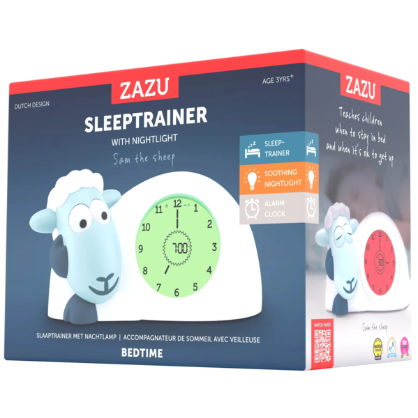 Ночник-тренер сна Zazu Ягненок Сэм, синий (ZA-SAM-02) - Pampik - 8