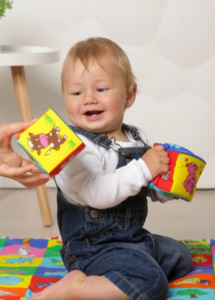 Набір кубиків Масік Перші тварини (МС 090601-10) - Pampik - 7