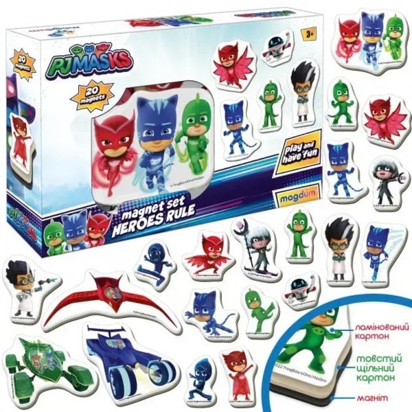 Набор магнитов Magdum Герои в масках Правила героев (МЕ 5031-32) - Pampik - 3