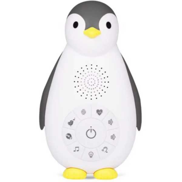 Нічник та музичний бокс Zazu Пінгвіня Зоє, сірий (ZA-ZOE-01) - Pampik