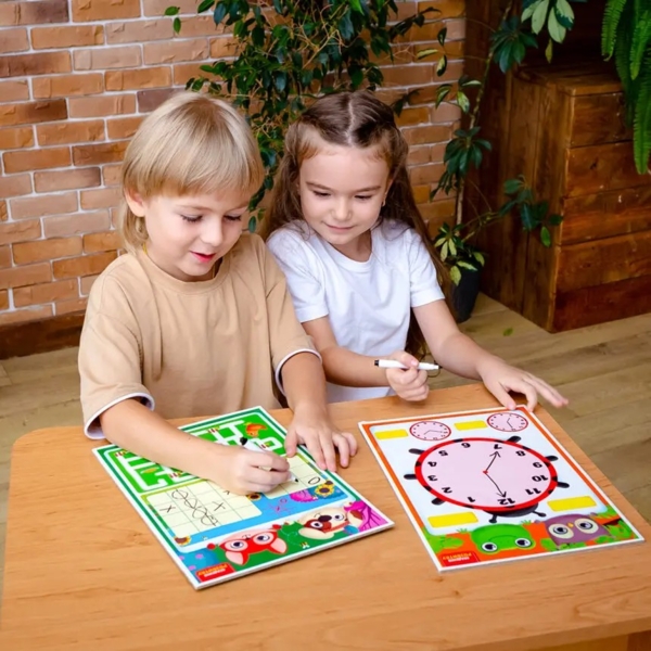 Дошка-тренажер Vladi Toys Годинник та розпорядок дня (VT5010-29) - Pampik - 4