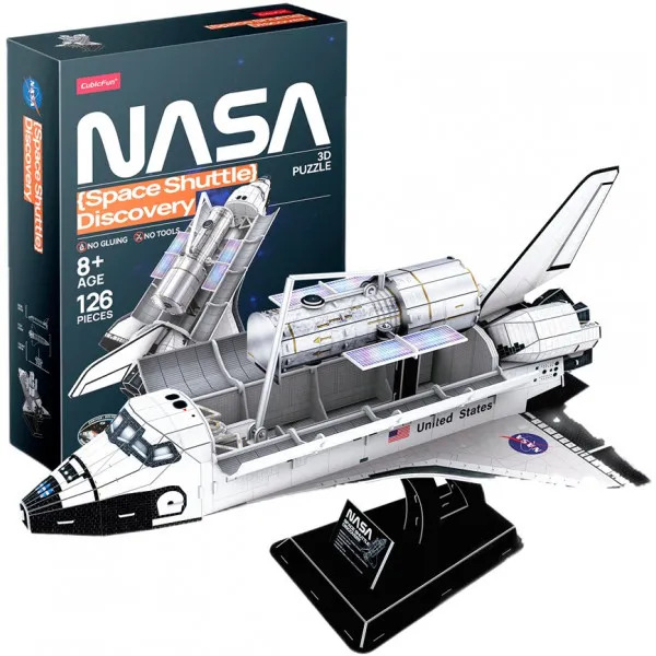 Пазл 3D CubicFun NASA Космічний шатл Дискавері, 126 ел. (DS1057h) - Pampik - 4