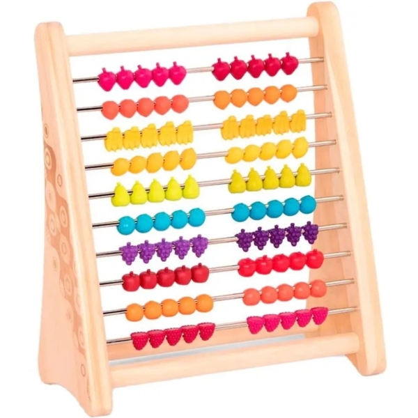 Розвиваюча дерев'яна іграшка-рахівниця Battat Тутті-Фрутті (BX1778Z) - Pampik
