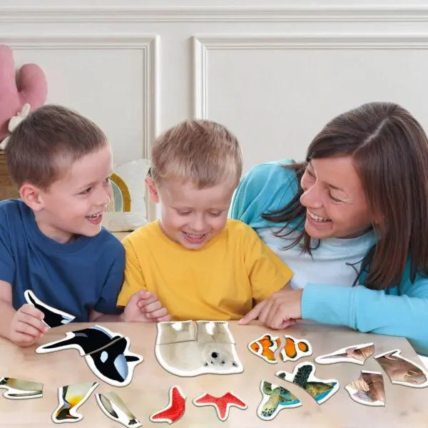 Набір магнітних пазлів Magdum Magnets puzzle for baby Ocean and Sea (ML4031-35 EN) - Pampik - 9