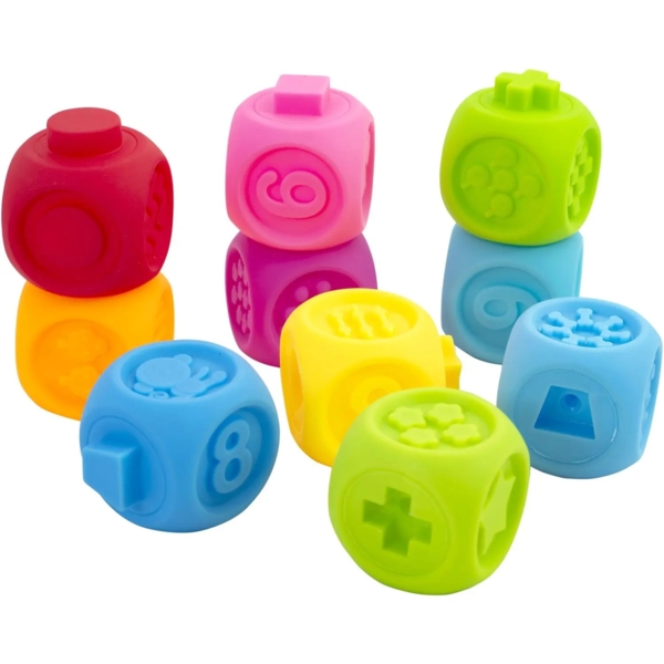 Набір кубиків, що розвивають Baby Team 10 шт. (8875) - Pampik - 3