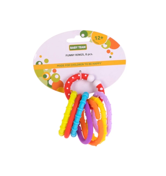 Игровой набор Baby Team Веселые колечки, 8 шт. (8860) - Pampik - 4