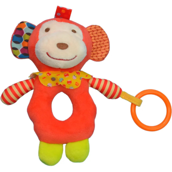 М'яка іграшка-брязкальце Lindo, мавпа (F 1009) - Pampik