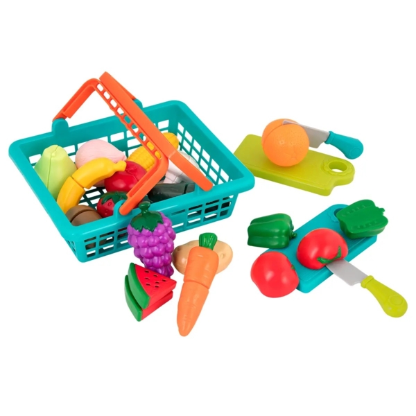Ігровий набір Battat Lite Овочі-фрукти, на липучках, 37 шт. (BT4743Z) - Pampik - 4