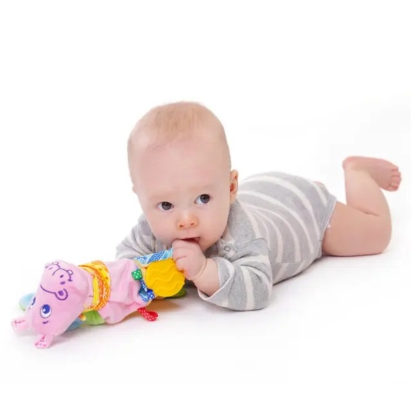 Іграшка-прорізувач Масік Зоо Бегемот Добряк (МС 160201-02) - Pampik - 6