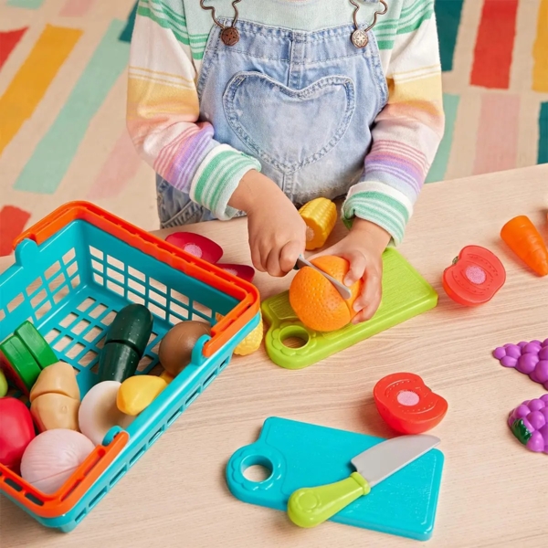 Ігровий набір Battat Lite Овочі-фрукти, на липучках, 37 шт. (BT4743Z) - Pampik - 8