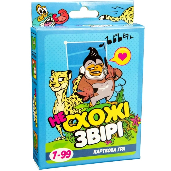 Настільна гра Strateg Несхожі звірі, укр. мова (30223) - Pampik