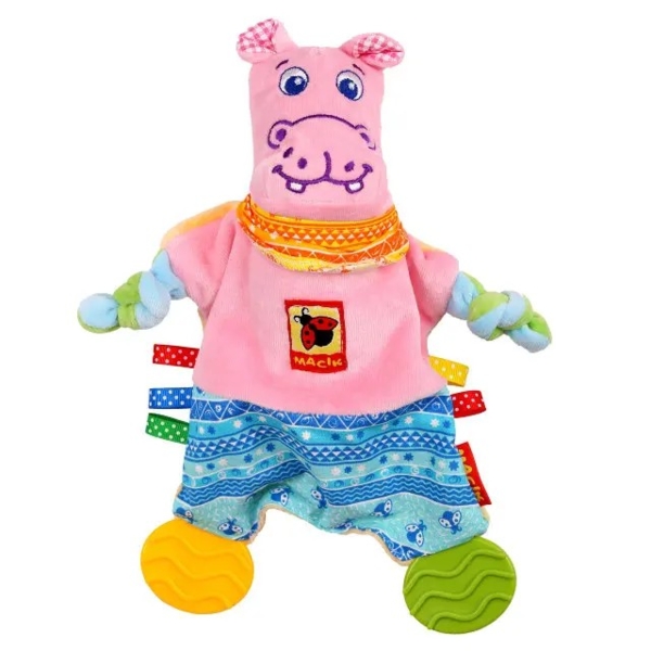 Іграшка-прорізувач Масік Зоо Бегемот Добряк (МС 160201-02) - Pampik