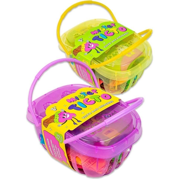 Набір для творчості Strateg Містер тісто у кошику, 15 кольорів (41006) - Pampik - 2