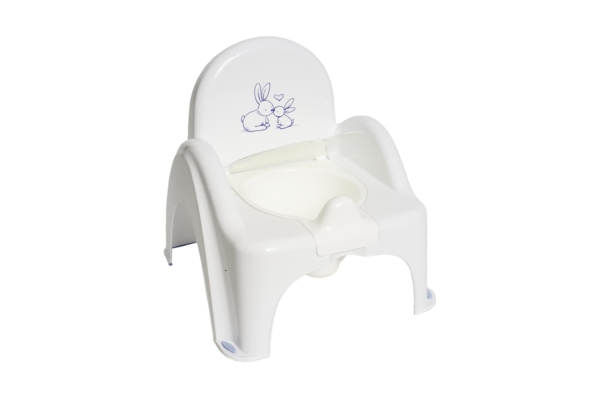 Горщик-стільчик Tega Зайчик, білий (KR-012-103) - Pampik