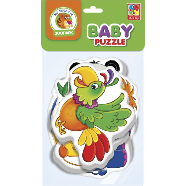 Бебі пазли Vladi Toys Зоопарк, 16 елементів (VT1106-85) - Pampik - 3