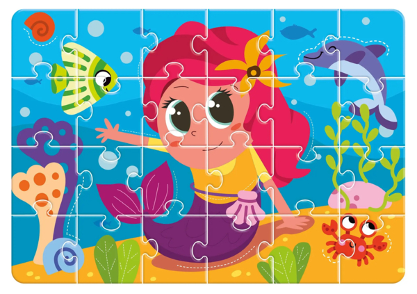 Пазли Vladi Toys Roter Kafer Русалочка, 24 елементи (RK1130-08) - Pampik - 3
