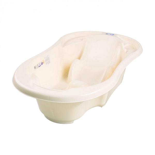 Ванночка Tega 2 в 1 Комфорт, анатомічна, молочний, 92 см (TG-011-102) - Pampik