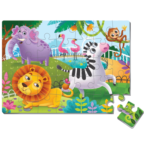 М'які пазли Vladi Toys Зоопарк, укр.мова, 35 елементів (VT1102-33) - Pampik - 2