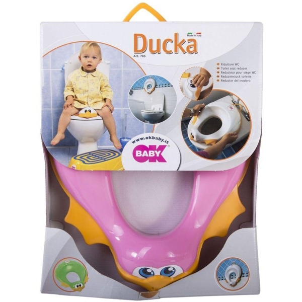 Накладка на унітаз OK Baby Ducka, рожевий (37856630) - Pampik - 4