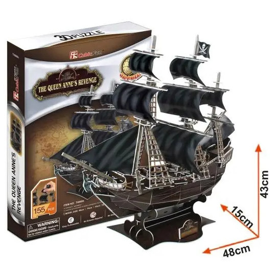 3D Пазл CubicFun Помста королеви Анни, 155 елементів (T4005h) - Pampik - 4