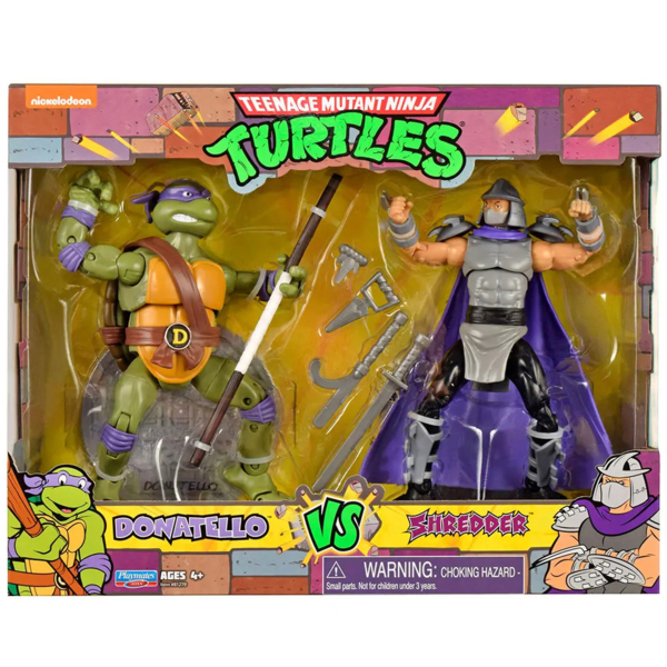 Набір фігурок TMNT Черепашки-ніндзя класичні Донателло проти Шредера, 15 см (81279) - Pampik - 4