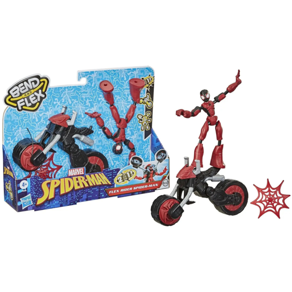 Игровая фигурка Hasbro Человек-Паук на мотоцикле, 15 см (F0236) - Pampik - 3