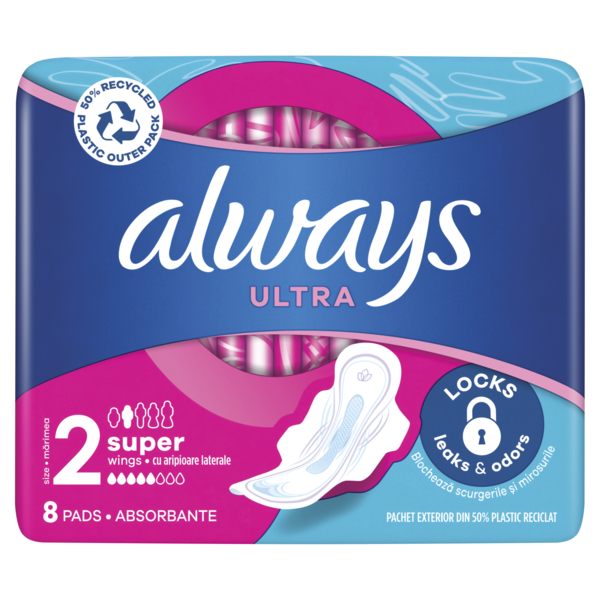 Прокладки гігієнічні Always Ultra Super, 8 шт. - Pampik - 2