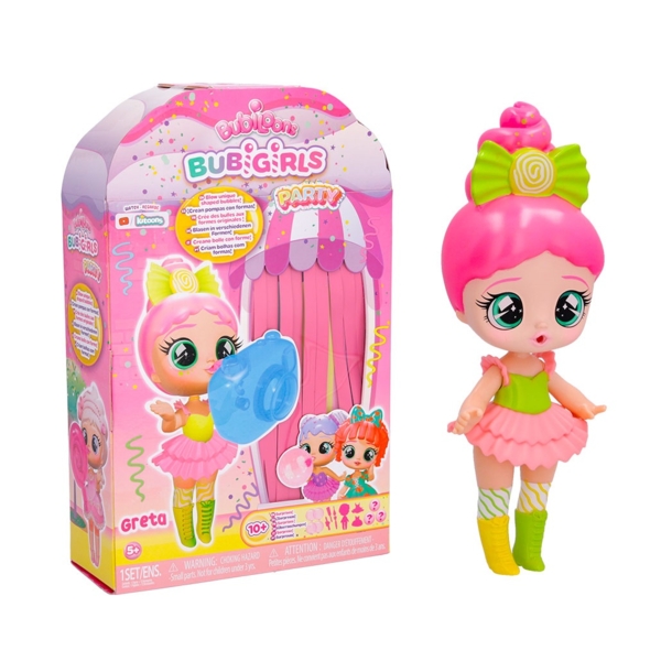 Игровой набор с куклой Bubiloons Малышка Баби Грета, 18,5 см (906174IM) - Pampik