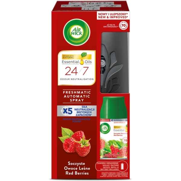 Автоматический освежитель воздуха Air Wick Freshmatic Лесные ягоды, 250 мл - Pampik