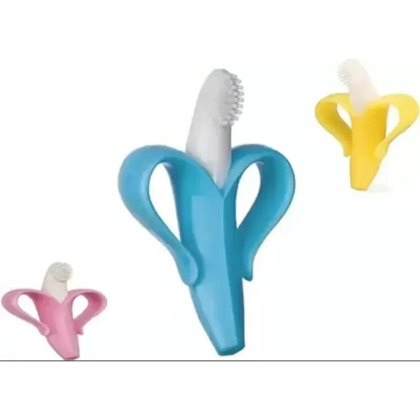 Прорізувач для зубів Lindo Банан, блакитний (DK 03) - Pampik - 3