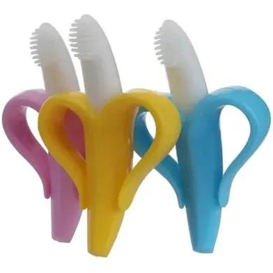 Прорізувач для зубів Lindo Банан, блакитний (DK 03) - Pampik - 4