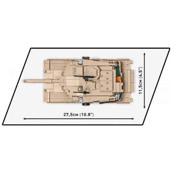 Конструктор Cobi Танк M1A2 Abrams, масштаб 1:35, 975 деталей (COBI-2622) - Pampik - 10