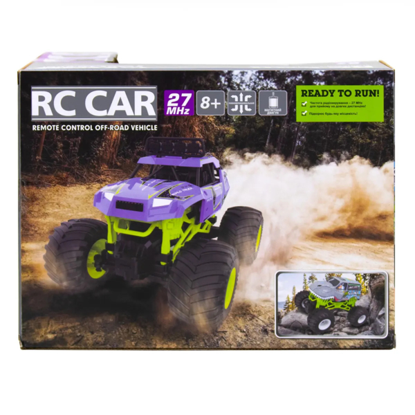 Автомобиль Sulong Toys на р/у Bigfoot Off-Road Violet 1:16, 27 МГц (SL-358RHV) - Pampik - 10