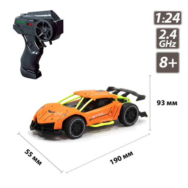 Машинка на радиоуправлении Sulong Toys Speed Racing Drift Bitter, оранжевый (SL-291RHO) - Pampik - 8