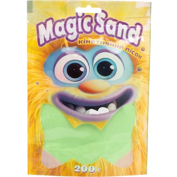 Кінетичний пісок Strateg Magic sand, зелений, 200 г (39401-2) - Pampik